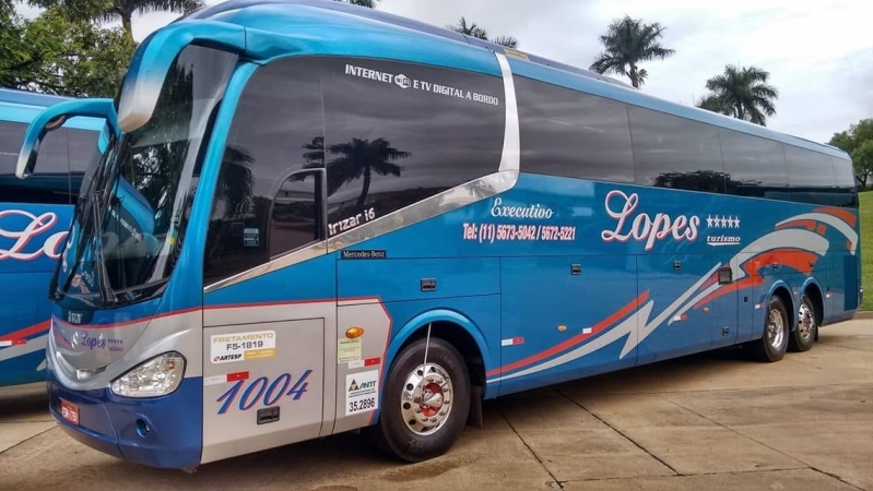 Locação de ônibus para Viagem Guarujá - Locação de ônibus com Wi-fi